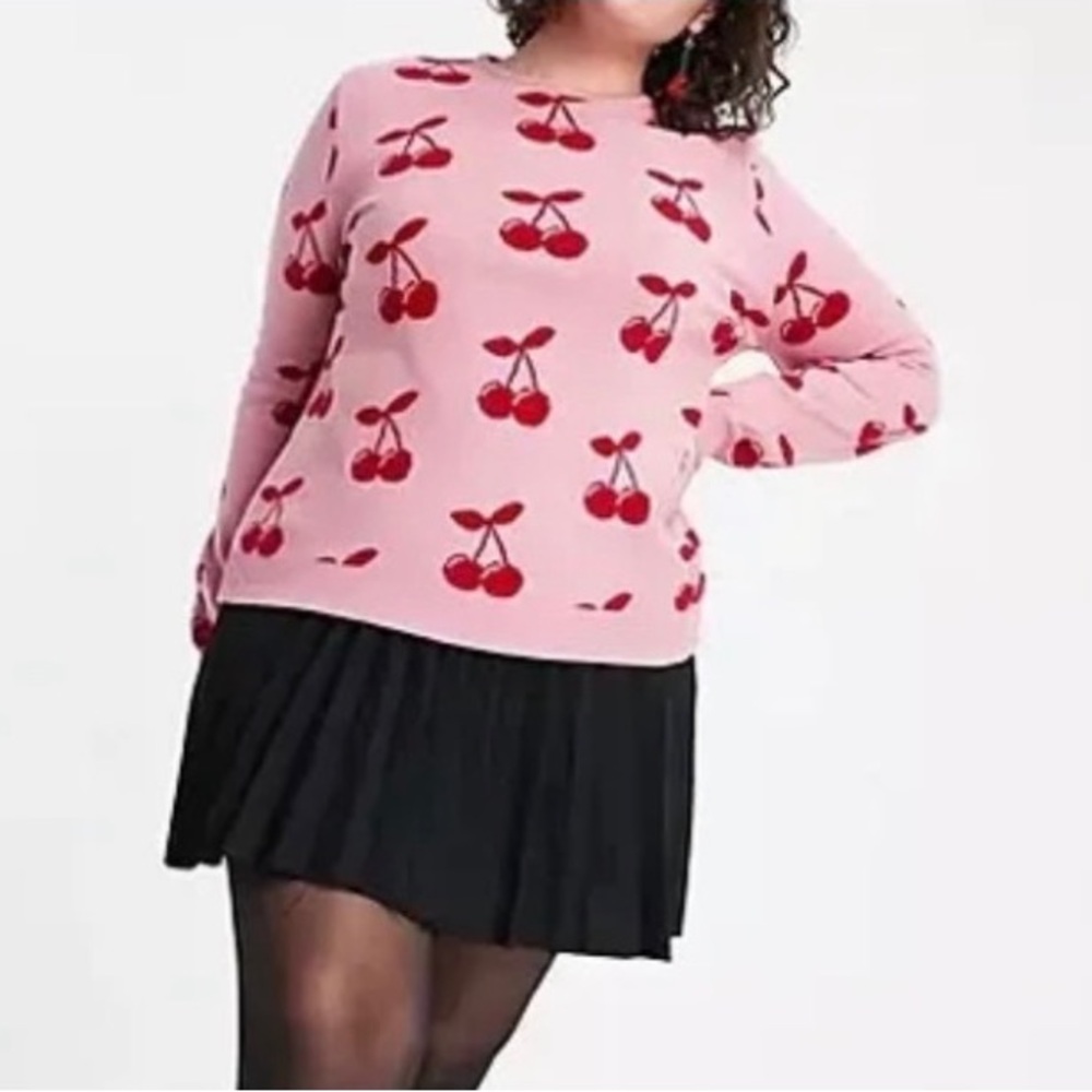 Skinnydip Curve Cherry Knit Sweater Women’s XL
